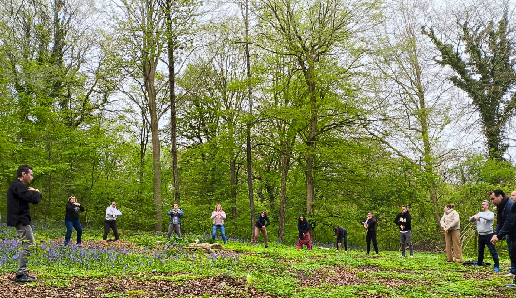 Qi-gong dans les bois avec Bertand Demogue, naturopathe